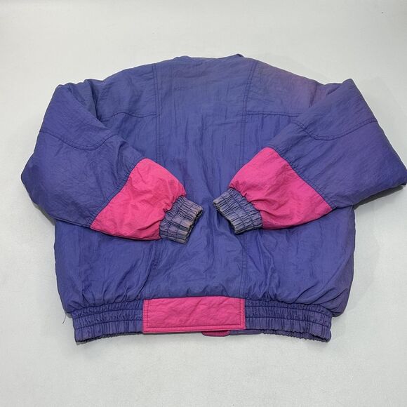Rock Creek Insulated Jacket Purple With Pink Snap Front Closure, Size L - Picture 5 of 6